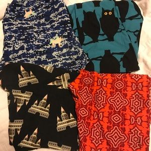 Lularoe Lot of 4 TC Leggings